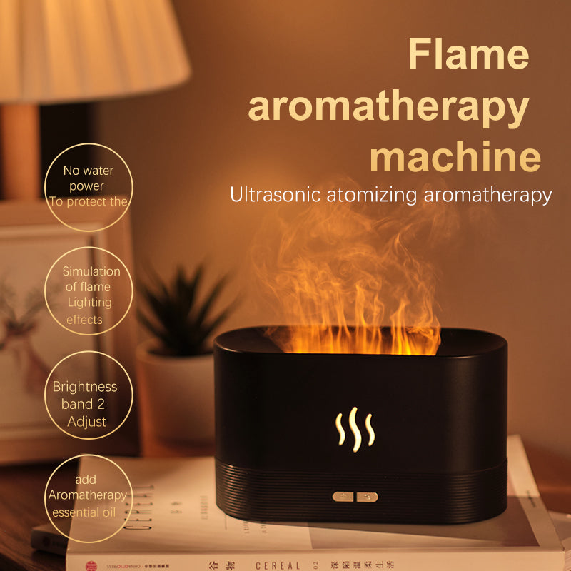 Fire Flame Humidifier Aroma Diffuser Air Essential Oil Ultrasonic Humidifier
