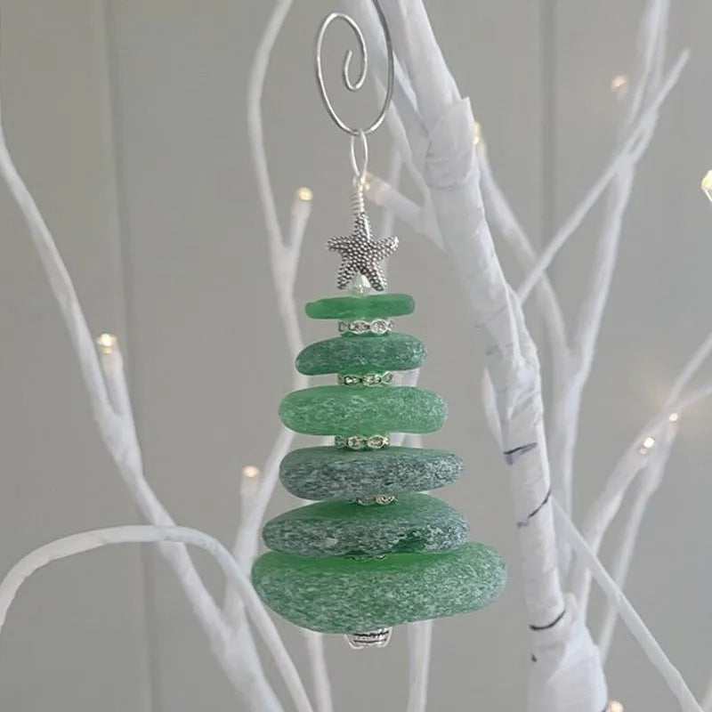 Marine Christmas Tree Decoration Pendant Christmas Sea Glass Hanging