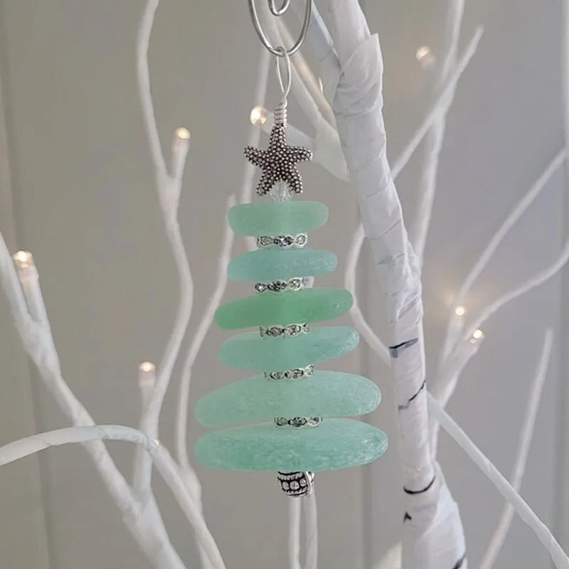 Marine Christmas Tree Decoration Pendant Christmas Sea Glass Hanging